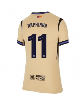 Billige Fotballdrakt Barcelona Raphinha Belloli #11 Replika Bortedrakt Dame 2025-26 Kortermet Billige Fotballdrakt Barcelona Raphinha Belloli #11 Replika Bortedrakt Dame 2025-26 Kortermet